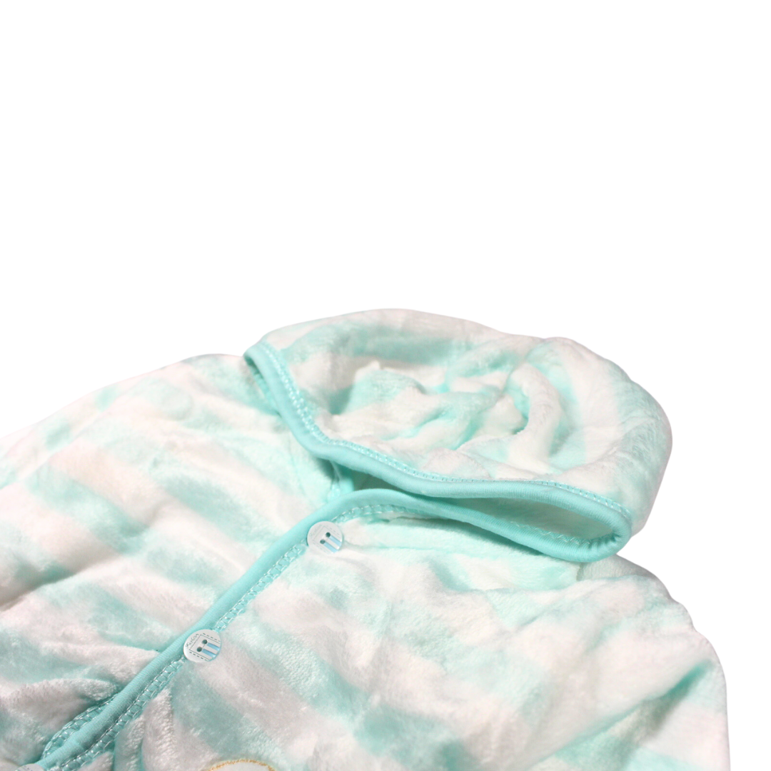 Newborn Winters Turquoise Striped PJ Set