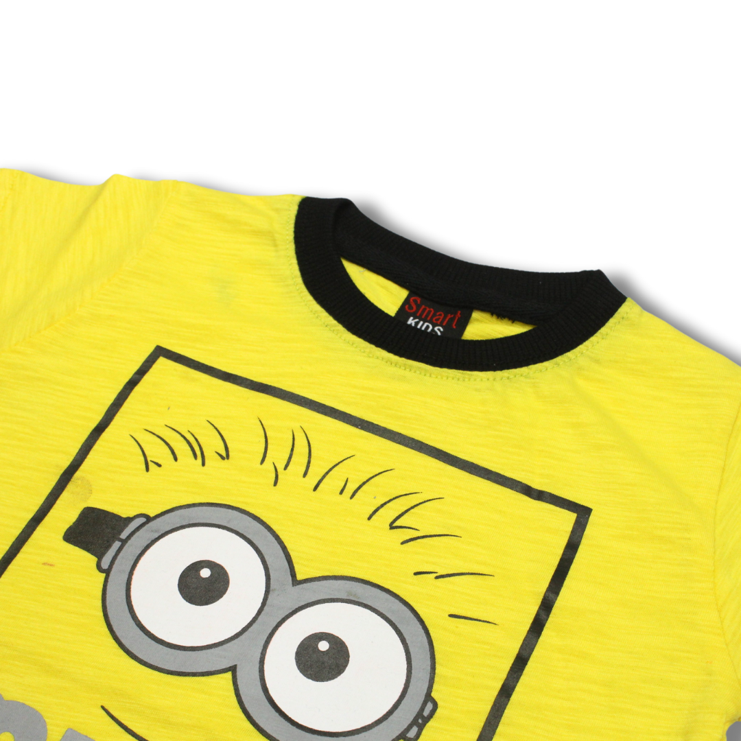 Yellow Mininon Cotton T-Shirt