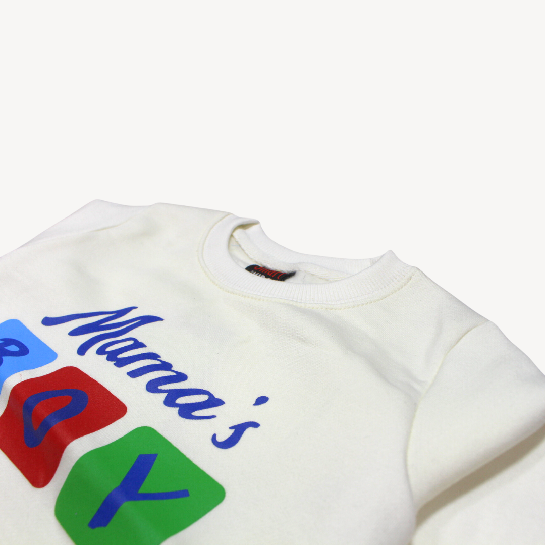 Off-White Mama's Boy Printed Fleece Sweat Shirt