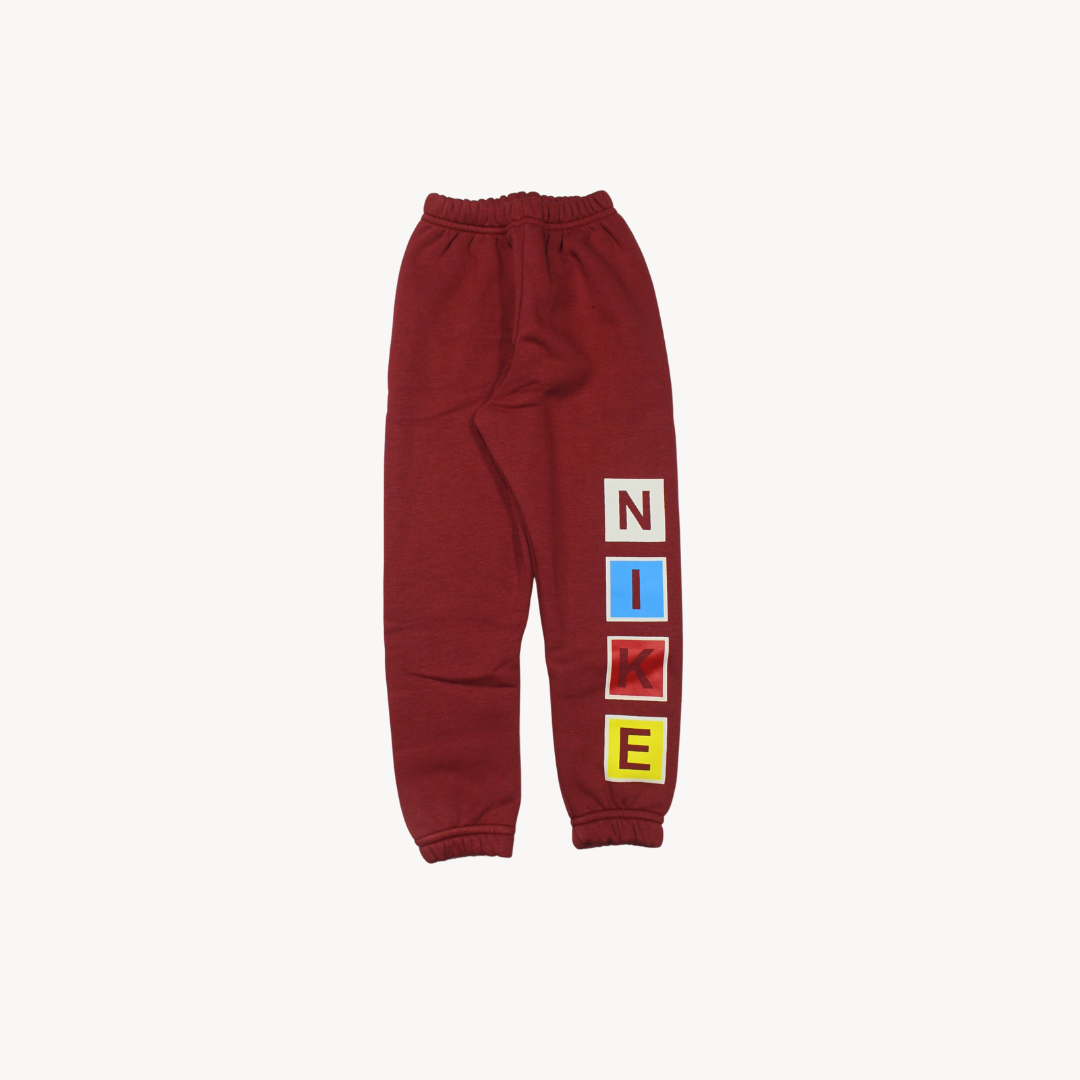 Carrot-Pink N.I.K.E Fleece Jogger Pants