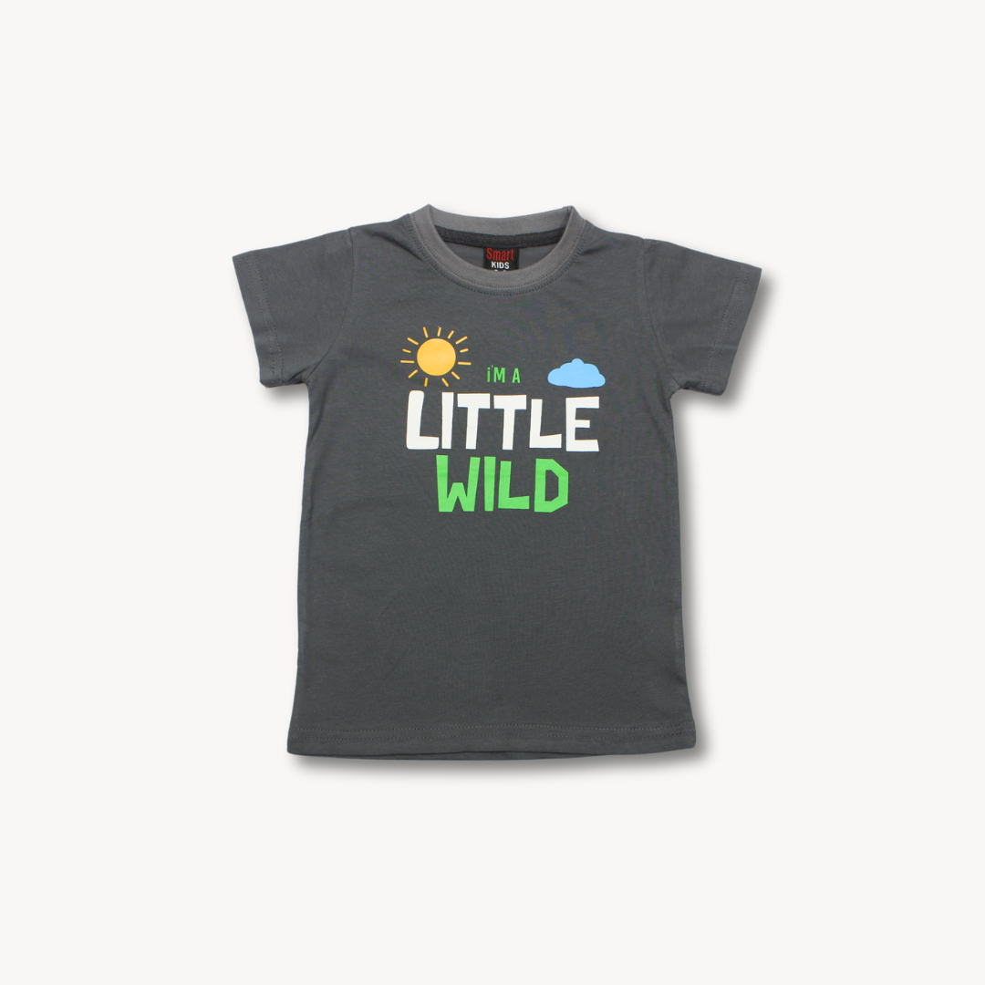 I'm A Little Wild Printed Cotton T-Shirt