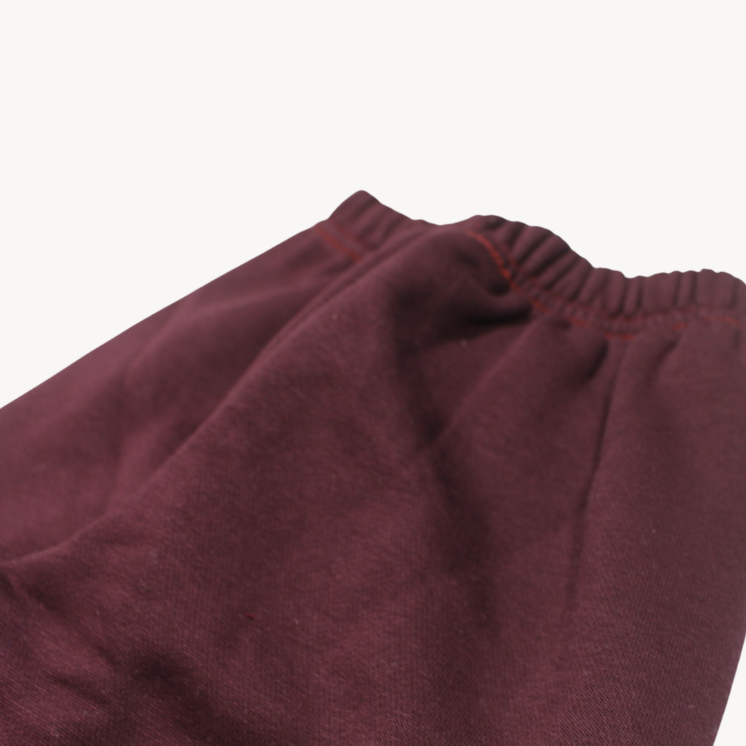 Dark Maroon N.I.K.E Fleece Jogger Pants