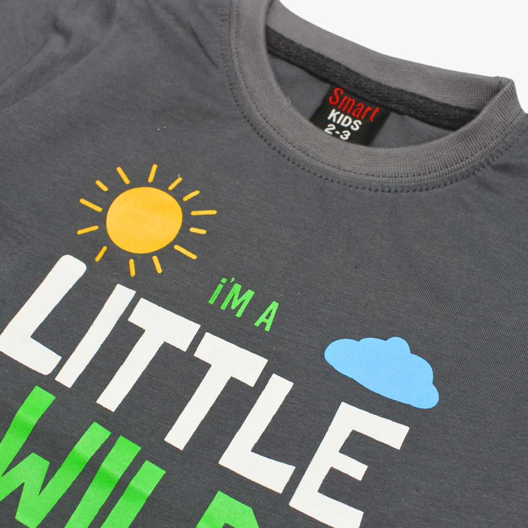 I'm A Little Wild Printed Cotton T-Shirt