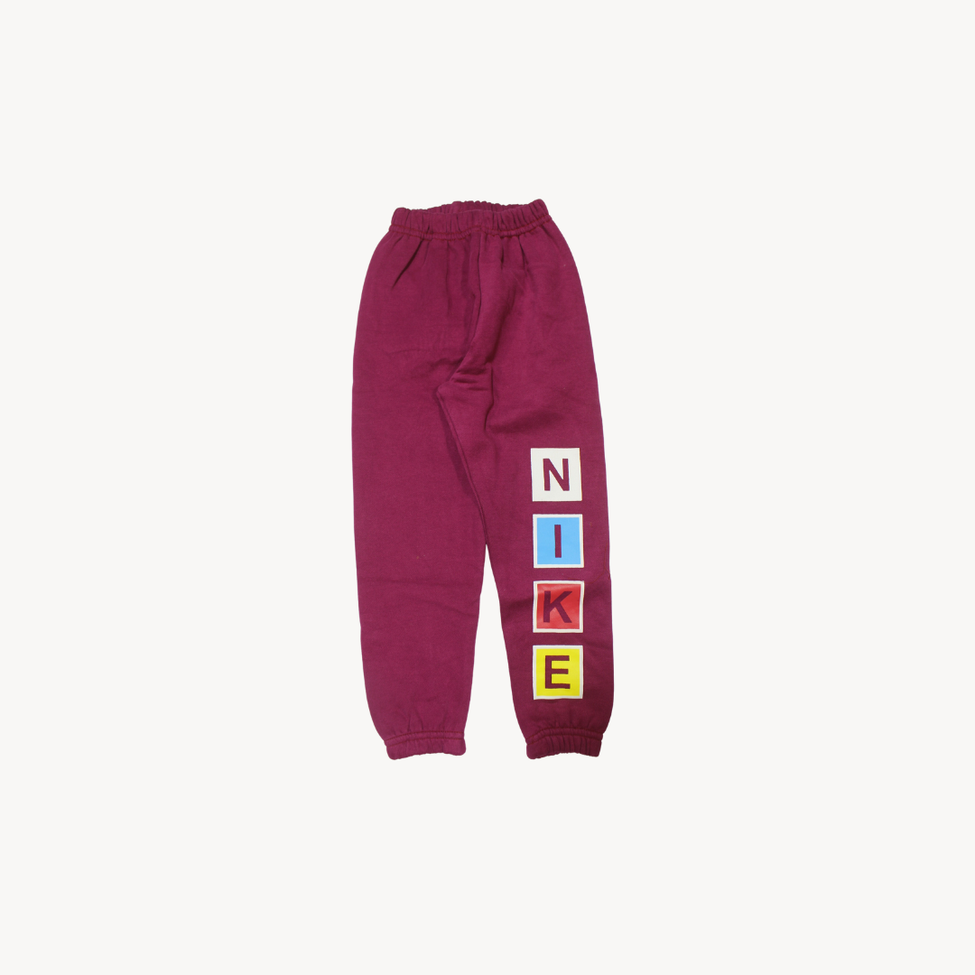Purple N.I.K.E Fleece Jogger Pants