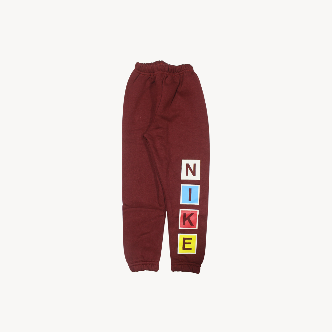 Dark Red  N.I.K.E Fleece Jogger Pants