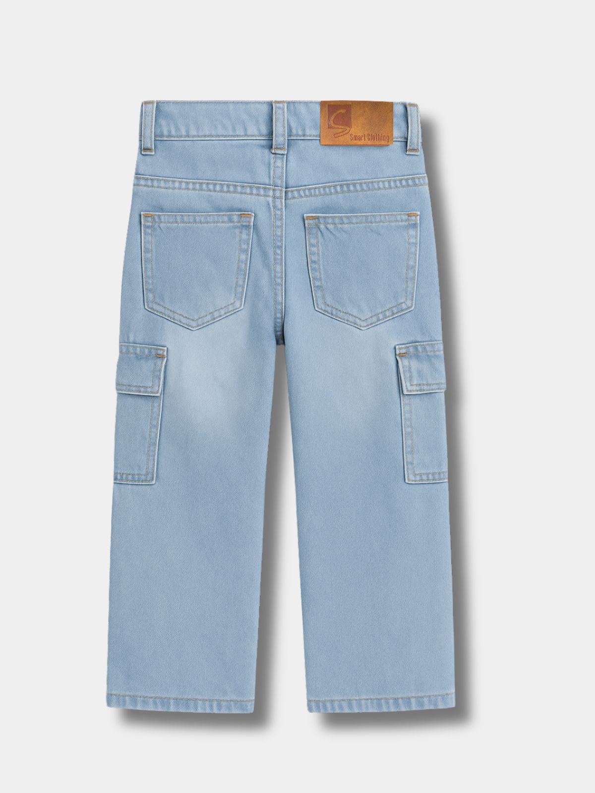 Light Blue 5 Pocket Cargo Jeans Baggy Style