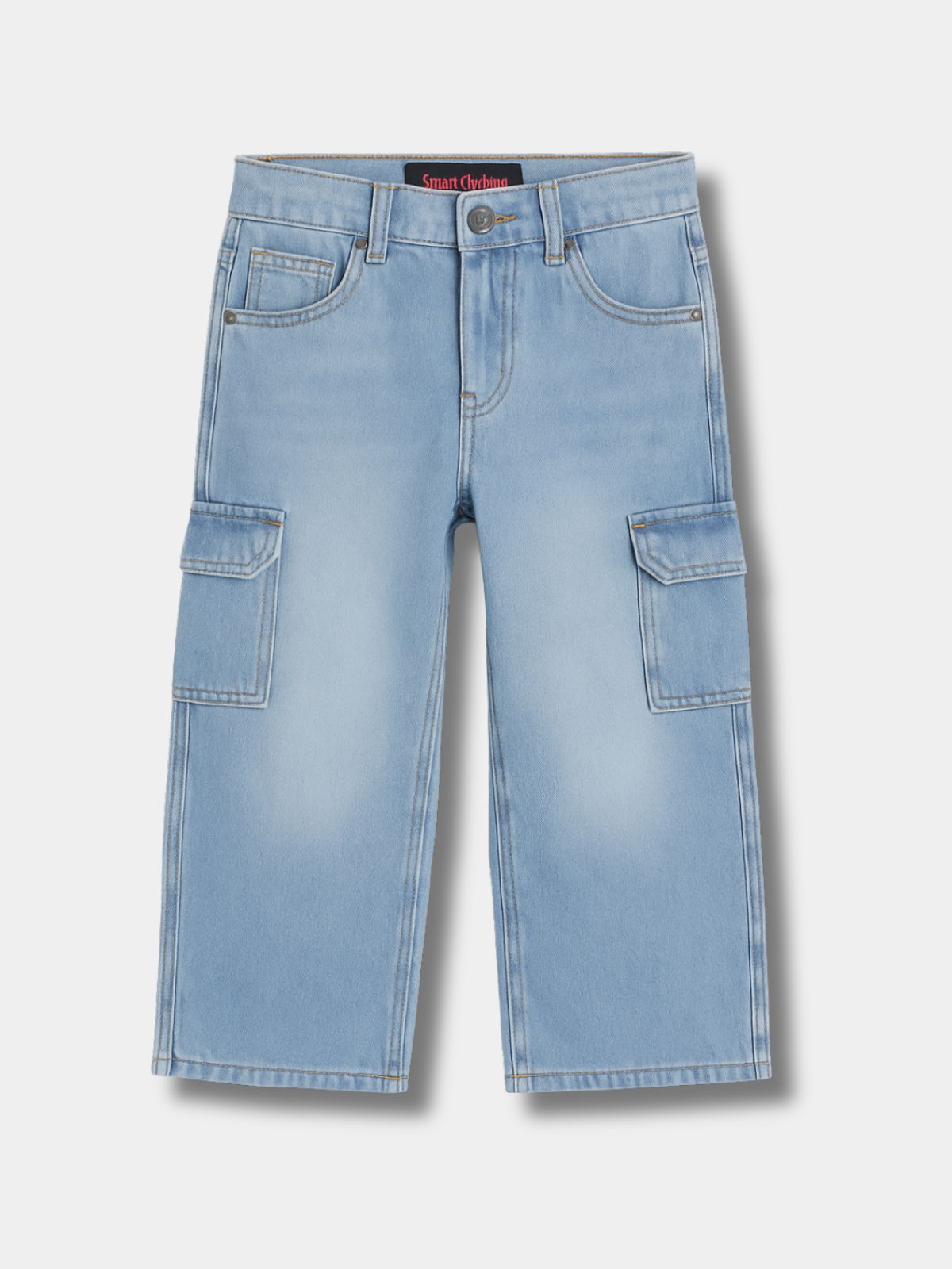 Light Blue 5 Pocket Cargo Jeans Baggy Style