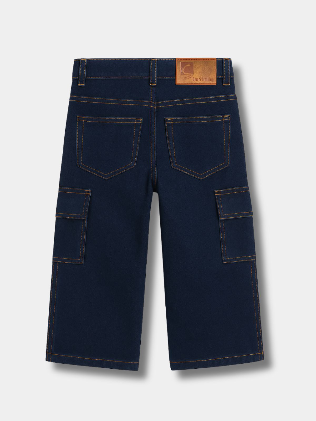 Blue  5 Pocket Cargo Jeans Baggy Style