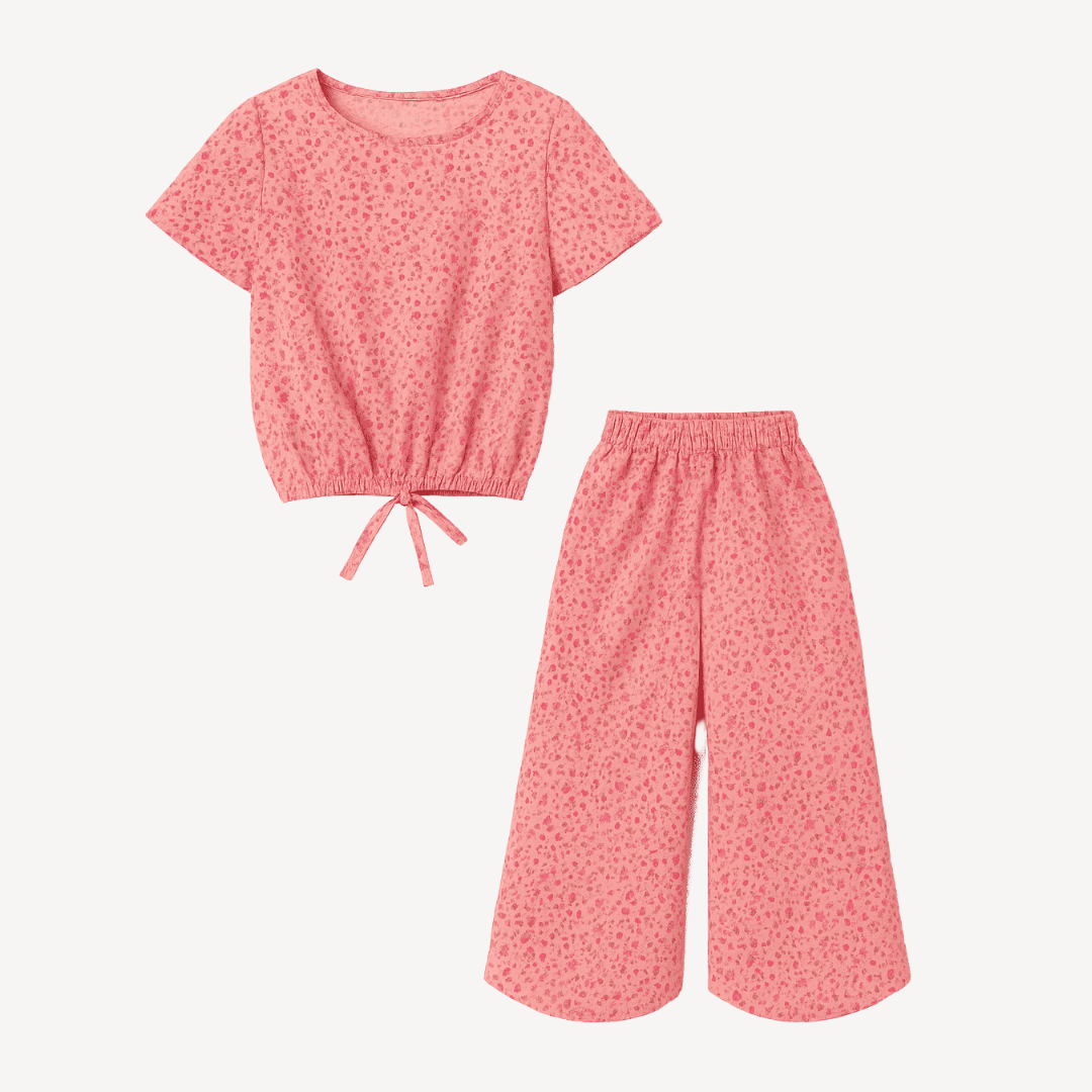Pink Floral Cotton Summers Co-Ord Set