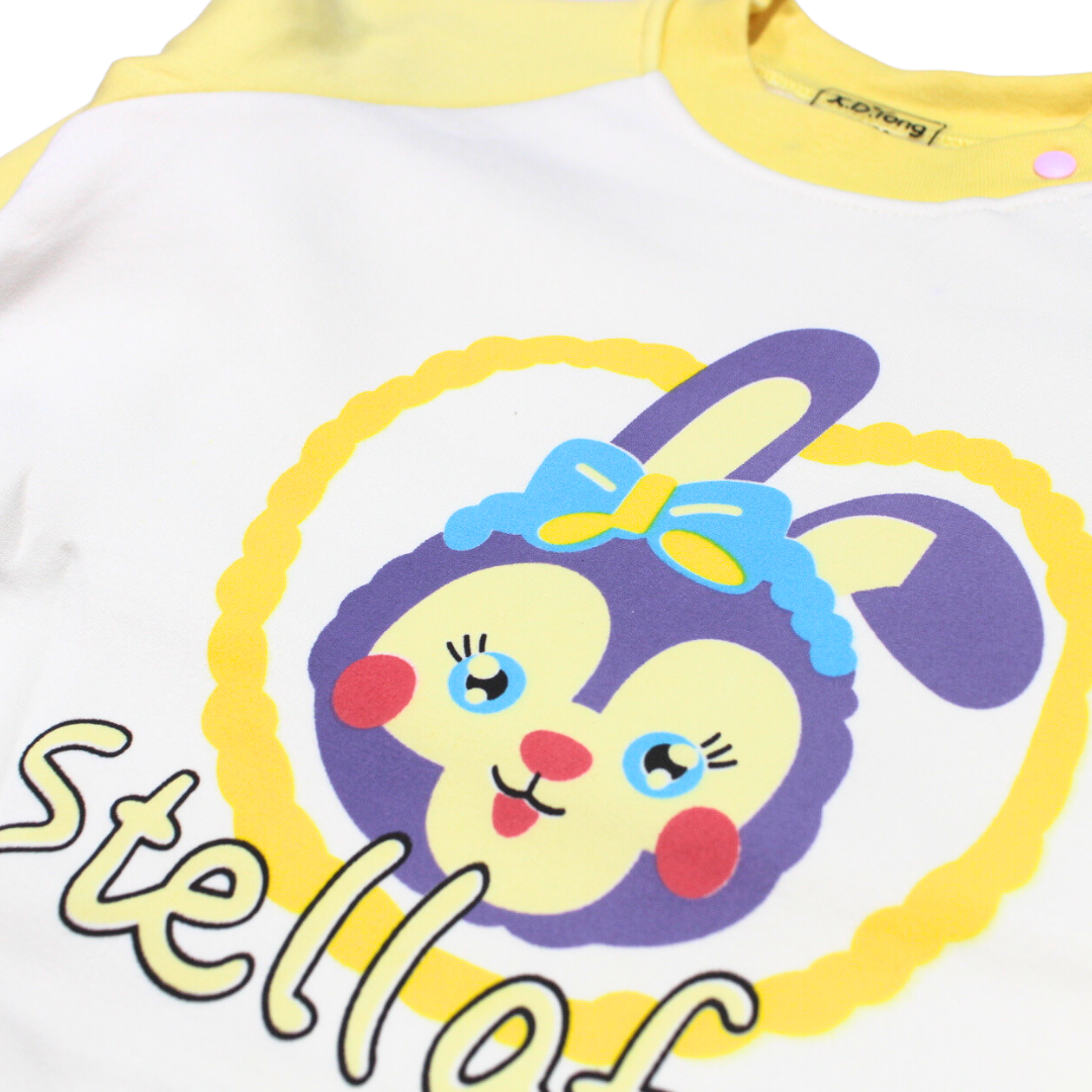Newborn Winters Yellow Bunny PJ Set