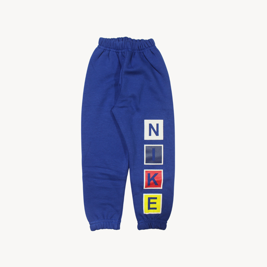 Blue N.I.K.E Fleece Jogger Pants