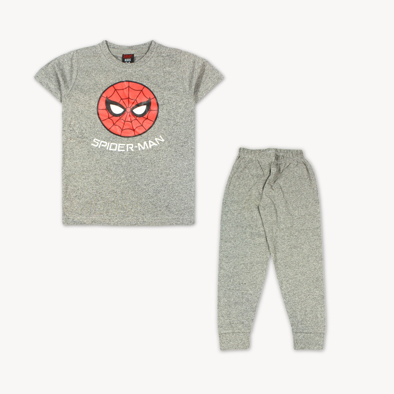 Heather Grey SpiderMan Summer Pajama Shirt Set