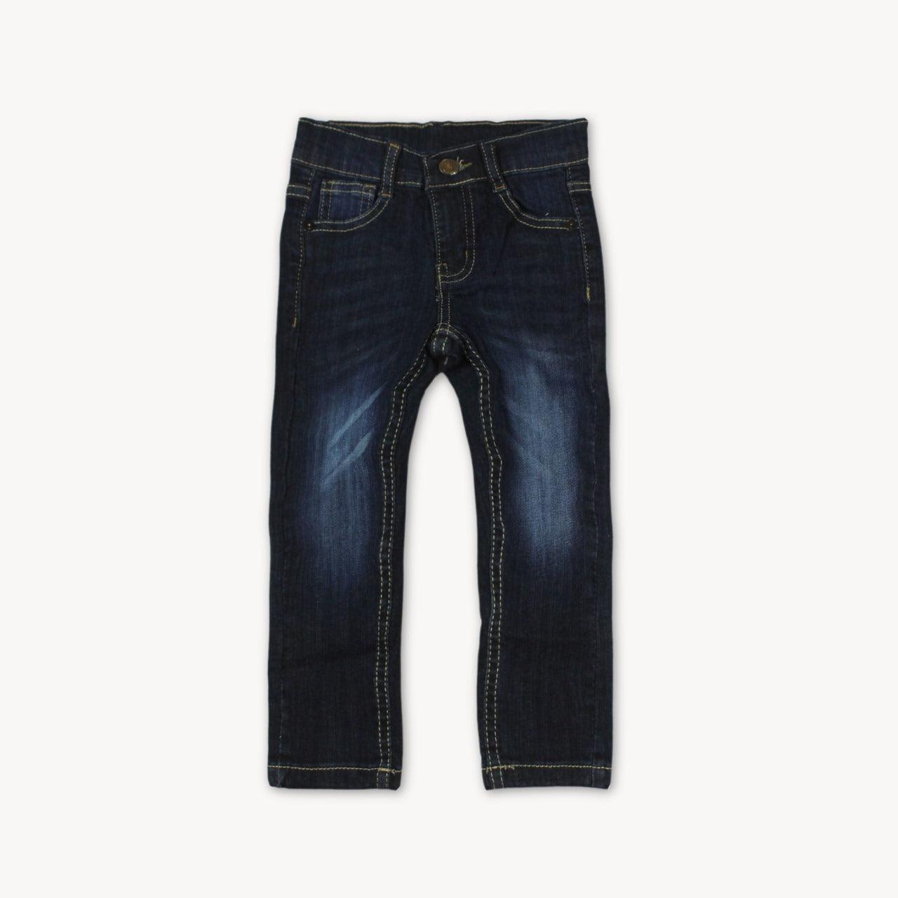 Two Tone Navy Blue Denim Pant