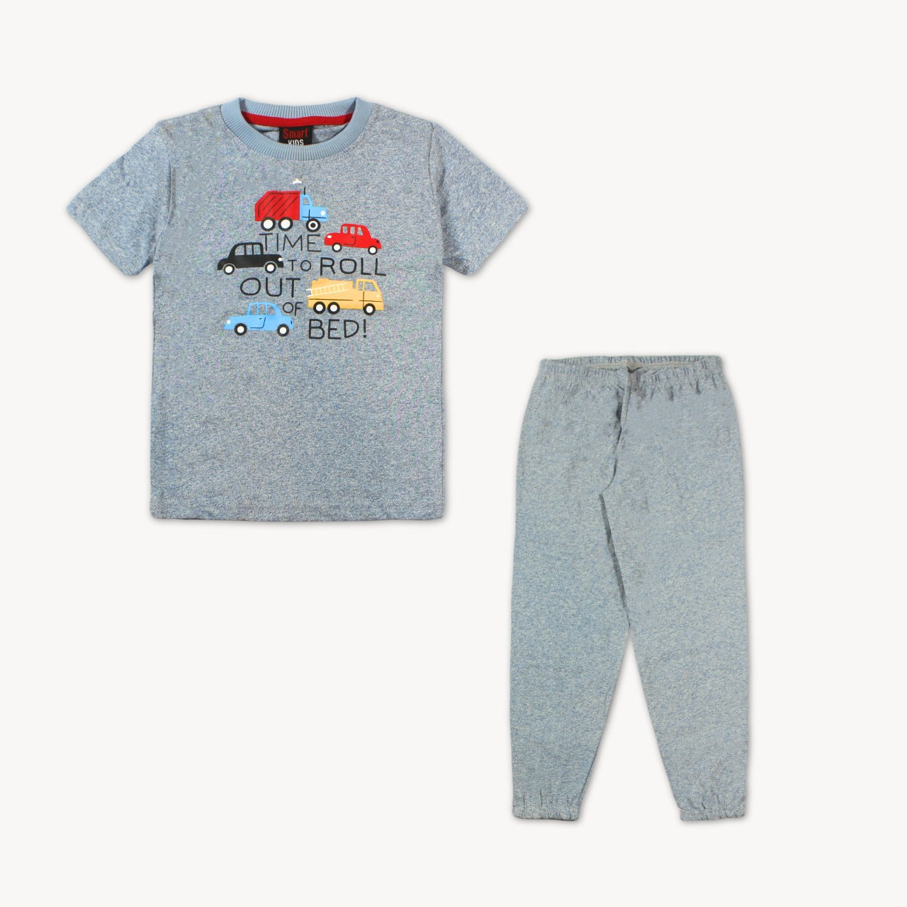 Sky Blue Time To Roll Out Summer Pajama Shirt Set
