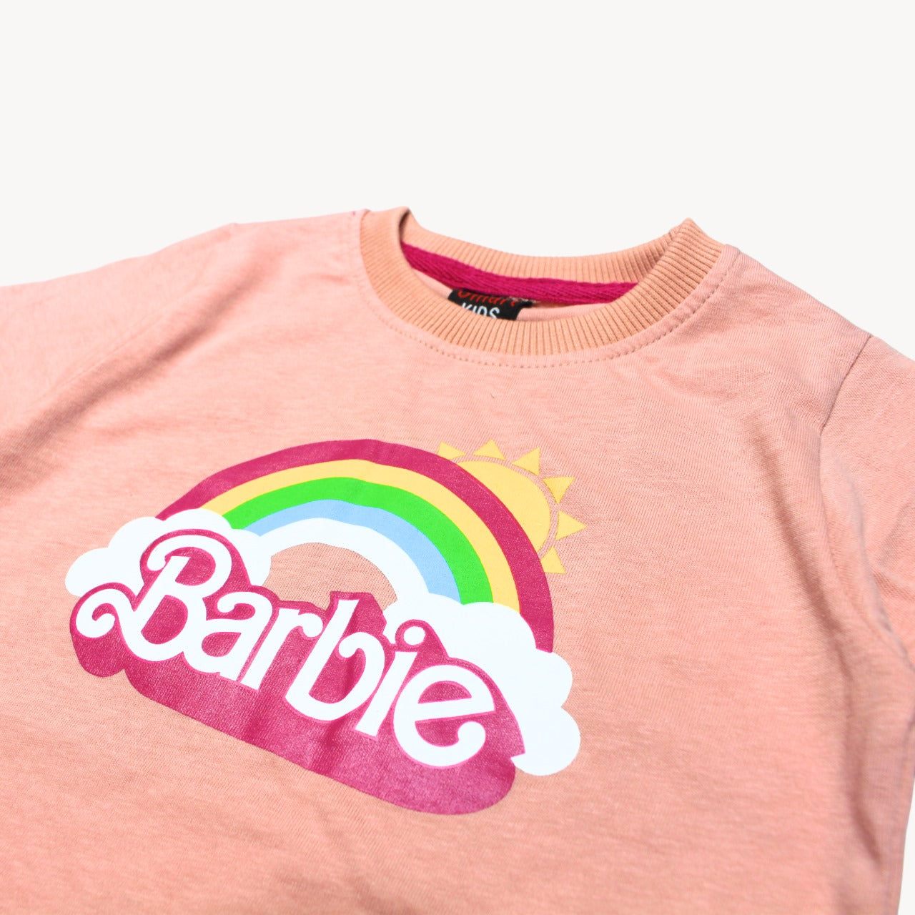 Peach Barbie Summer Pajama Shirt Set