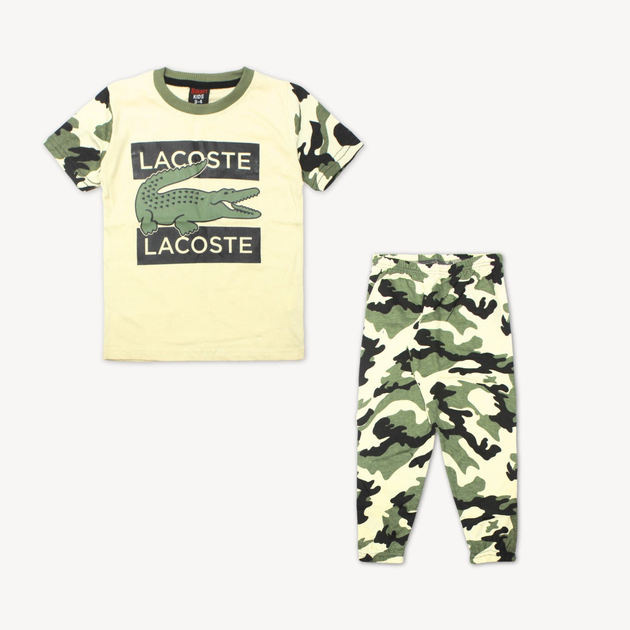 Camo L.A.C.O.S.T.E. Summer Pajama Shirt Set