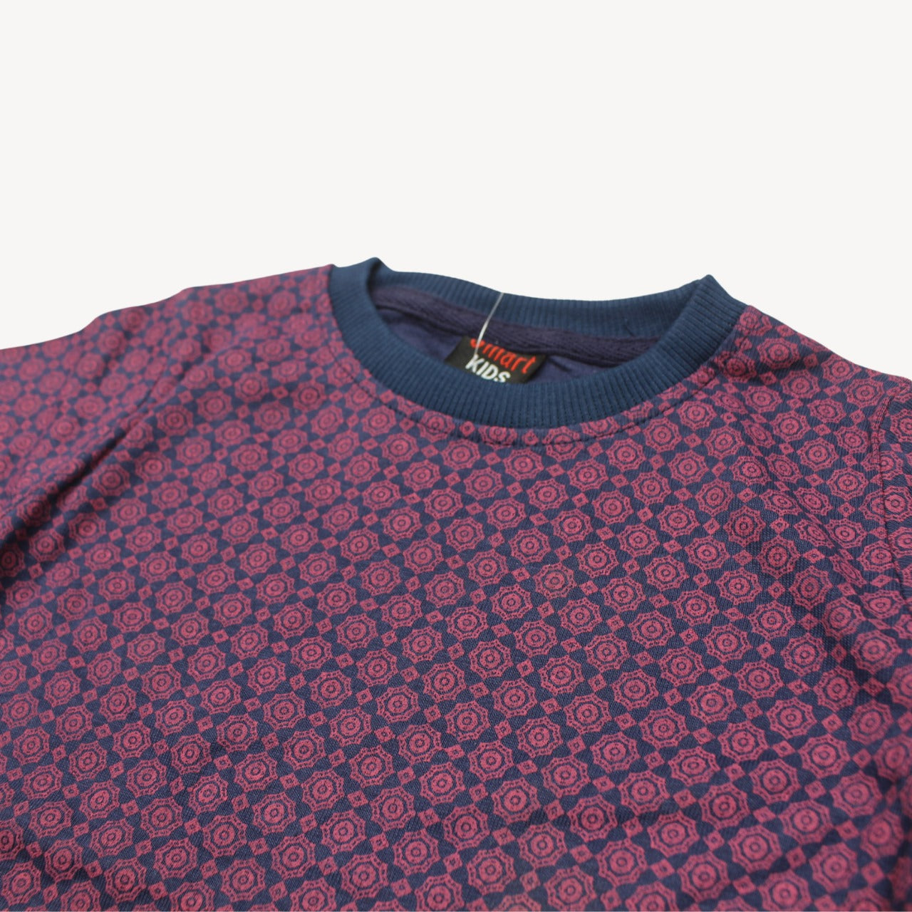 Blue & Pink Traditional Printed Shirt & Short Set