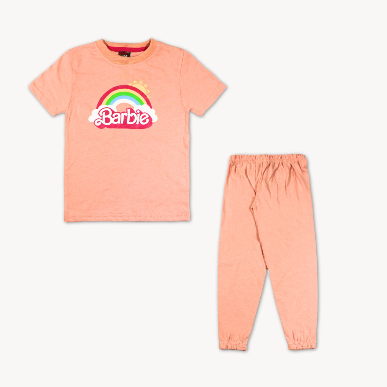 Peach Barbie Summer Pajama Shirt Set