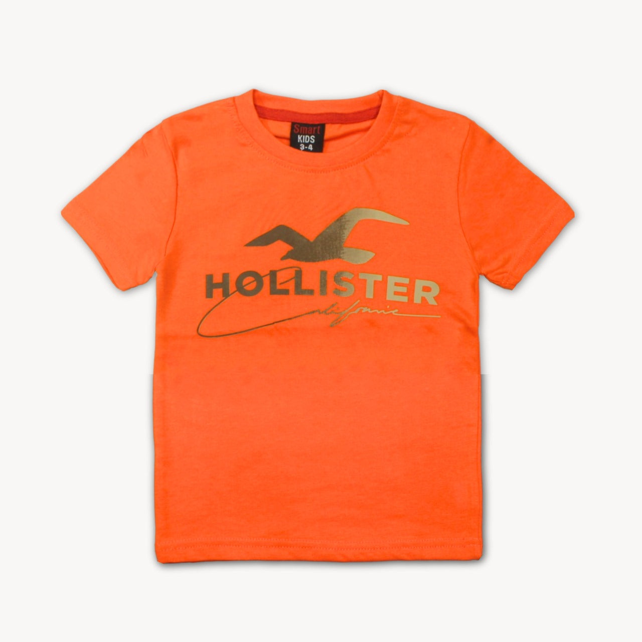 Orange Hollister Printed Cotton T-Shirt