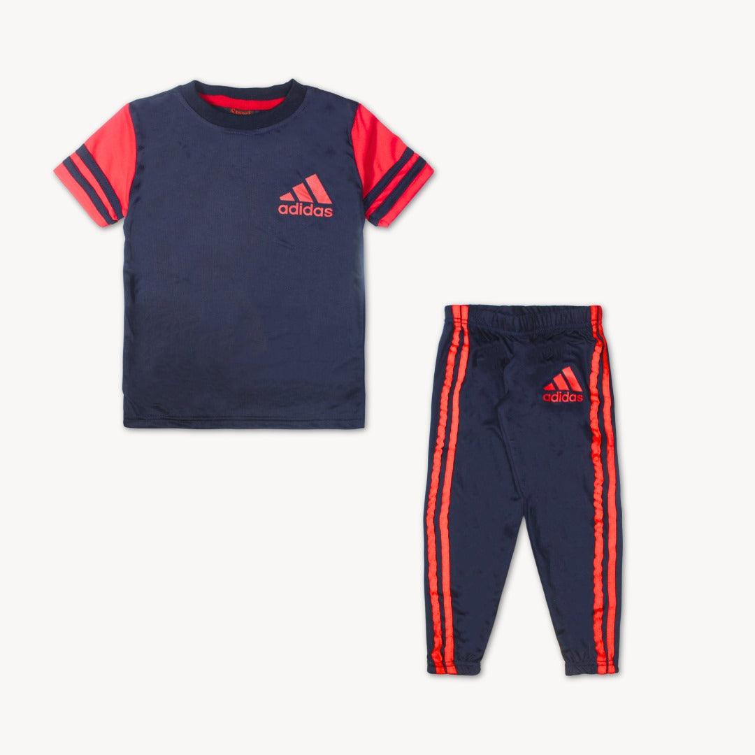 Navy Blue & Red Sports suit