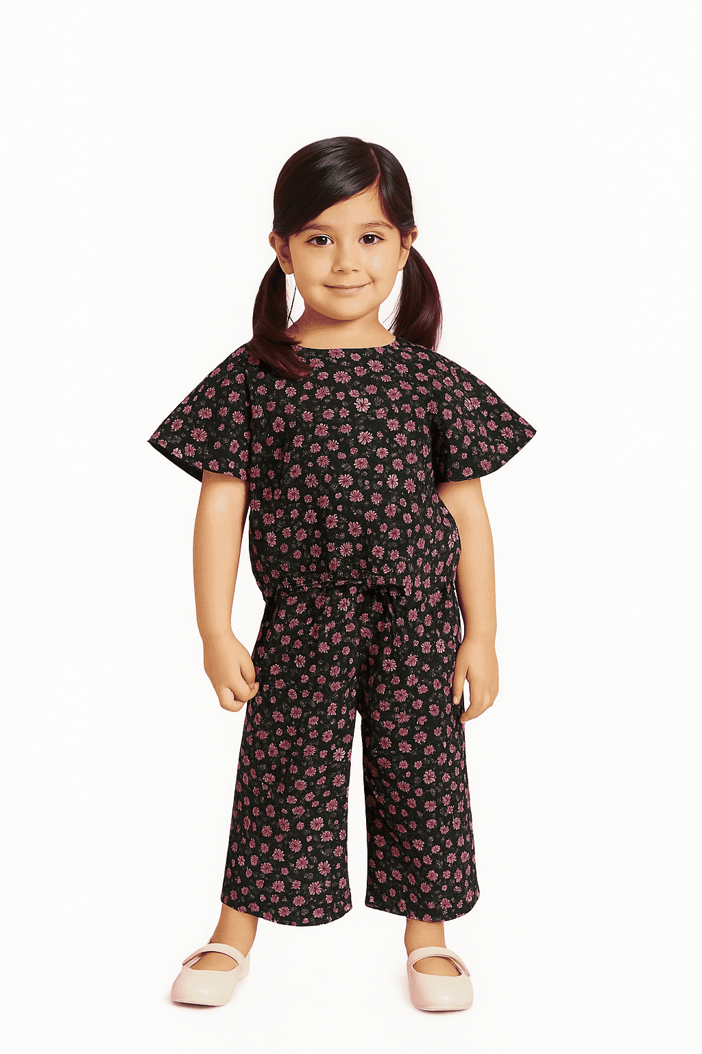 Navy Floral Cotton Summers Co-Ord Set