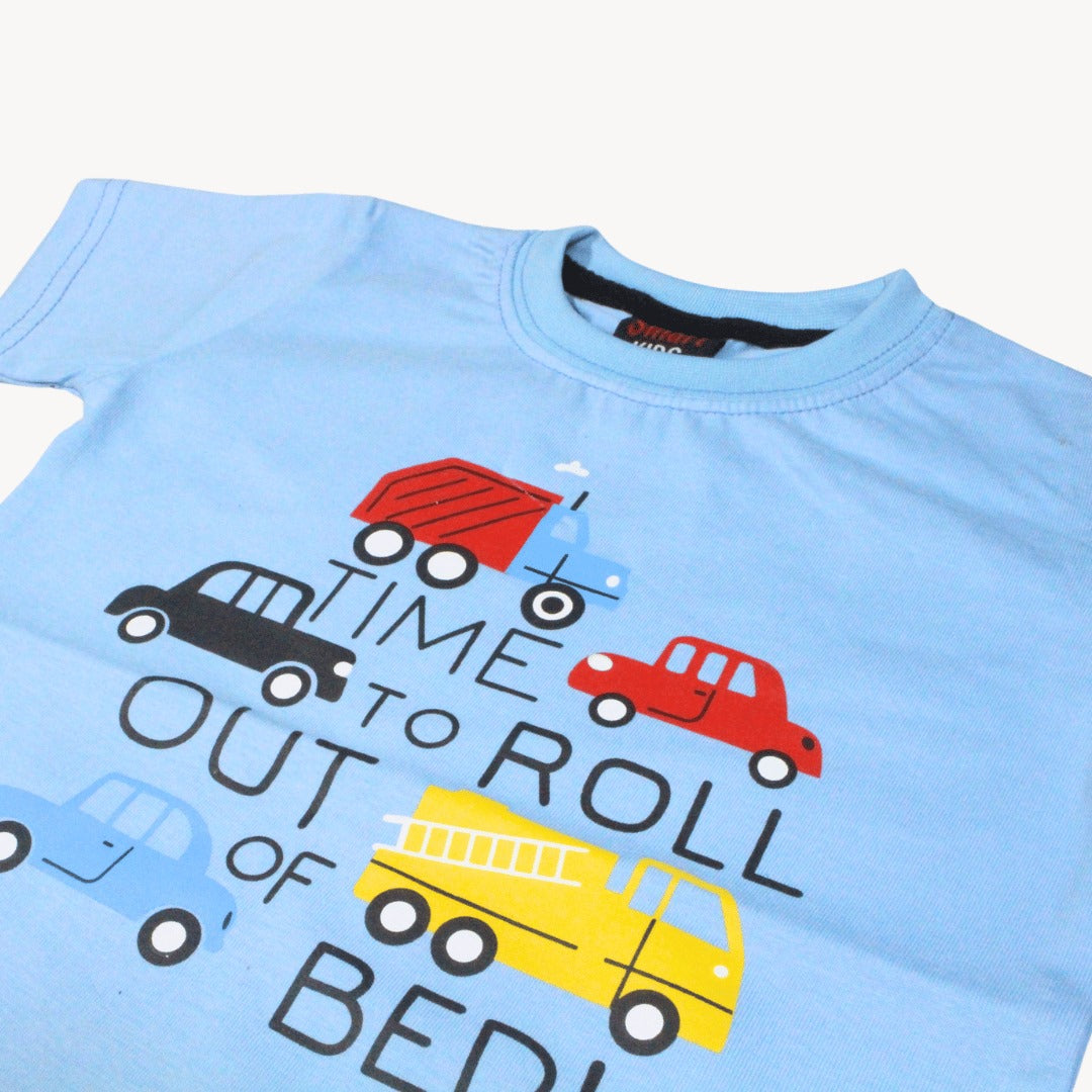 Sky Blue Bed Dream Cotton T-Shirt